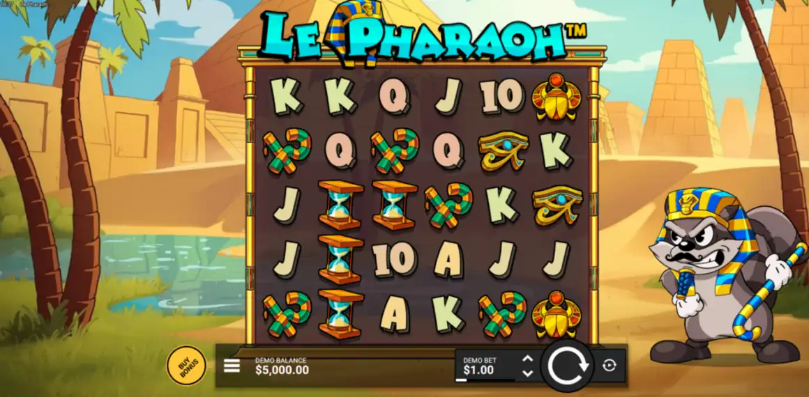 le pharaoh demo play by hacksaw gaming gameplay
